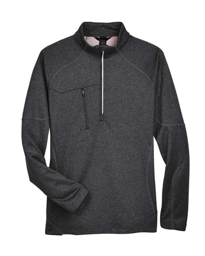 North End Men's Catalyst Performance Fleece Quarter-Zip Pullover 88175 #color_Carbon Heather