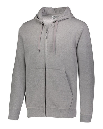 Augusta Sportswear 60/40 Fleece Full-Zip Hoodie 5418 #color_Charcoal Heather