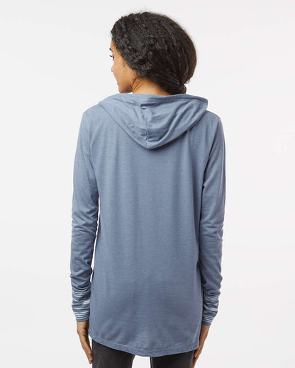 MV Sport Women's Heathered Jersey Hooded Tunic W19439 #colormdl_Stonewash