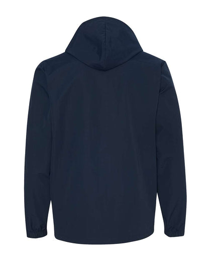 Independent Trading Co. Water-Resistant Hooded Windbreaker EXP95NB #color_Classic Navy