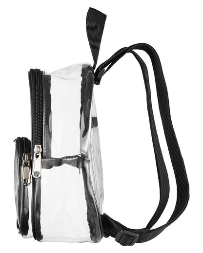 BAGedge Clear PVC Mini Backpack BE268 #color_Black