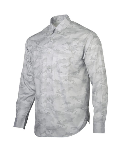Paragon Men's Buxton Sublimated Fishing Shirt 709 #color_Aluminum