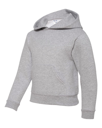 JERZEES Youth NuBlend® Hooded Sweatshirt 996YR #color_Athletic Heather