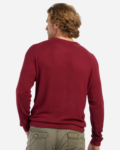 Boxercraft Men's Cuddle Cross-Neck Sweater BM1201 #colormdl_Mantra Red