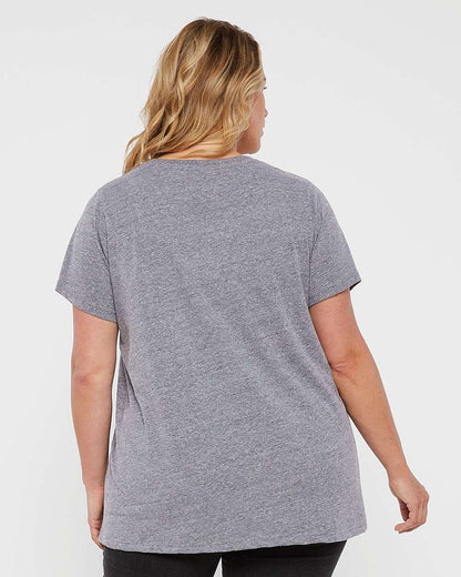 LAT Women's Curvy Collection Fine Jersey Tee 3816 #colormdl_Heather
