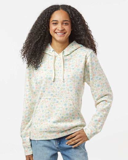 J. America Men's Triblend Fleece Hooded Sweatshirt 8871 #colormdl_Floral Triblend