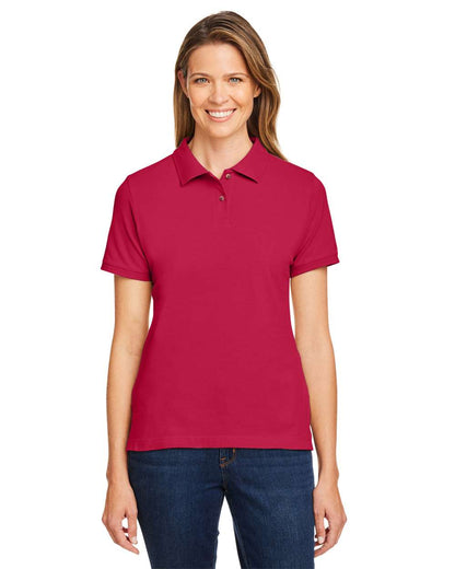 Harriton Women's Cotton Polo M200W #colormdl_Red