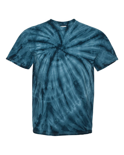 Dyenomite Cyclone Pinwheel Tie-Dyed T-Shirt 200CY #color_Navy