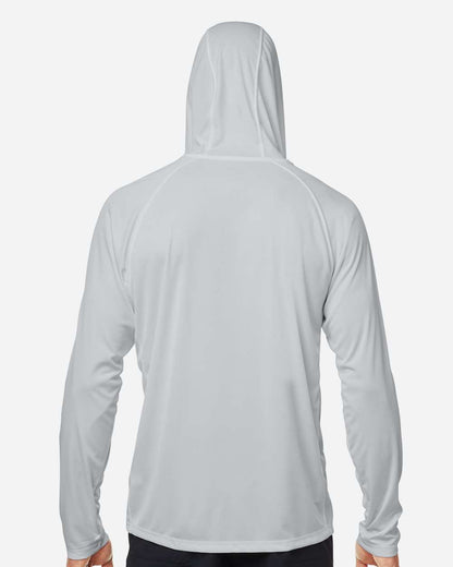 HUK Men's LoPro Pursuit Long Sleeve Hooded T-Shirt H12L010 #colormdl_Harbor Mist