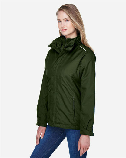 CORE365 Women's 3-in-1 Jacket with Fleece Liner 78205 #colormdl_Forest
