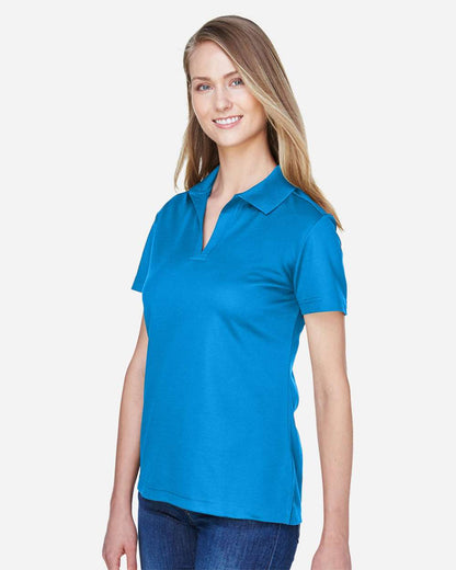Devon & Jones Women's CrownLux Performance® Plaited Polo DG20W #colormdl_Ocean Blue
