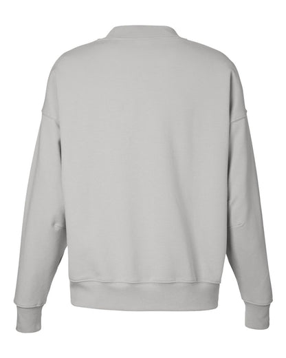 Glyder Women's Vintage Oversized Pullover Sweatshirt PDP6789 #color_Ash Grey