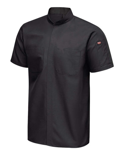 Red Kap Men's Tall Mimix™ Pro+ Short Sleeve Work Shirt With OilBlok SX46T #color_Black