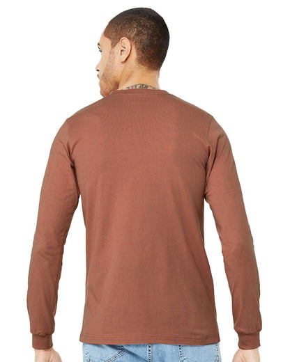 BELLA + CANVAS Jersey Long Sleeve Tee 3501 #colormdl_Terracotta