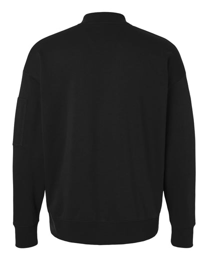 American Apparel Unisex French Terry Bomber Jacket FTJ77 #color_Black