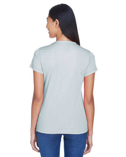 UltraClub Women's Cool & Dry Sport Performance Interlock T-shirt 8420L #colormdl_Grey