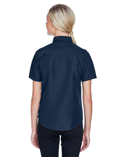 Harriton Women's Key West Short Sleeve Performance Staff Shirt M580W #colormdl_Navy