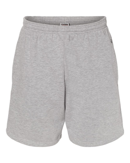 Badger Athletic Fleece Shorts 1207 #color_Oxford