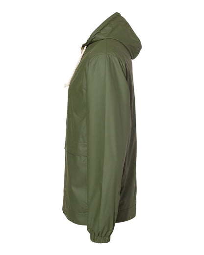 Weatherproof Unisex Vintage Hooded Rain Jacket 193910 #color_Bronze Green