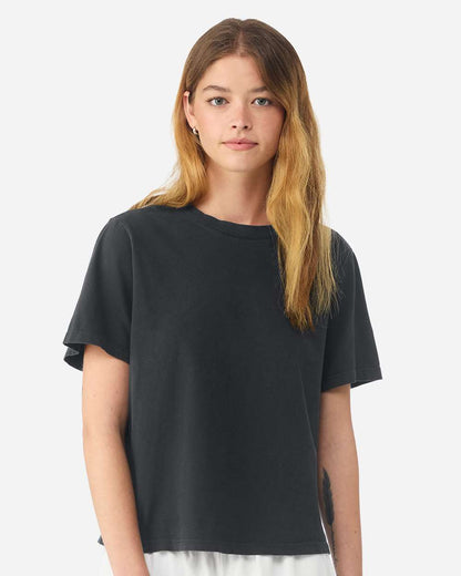 BELLA + CANVAS Women's Garment-Dyed Tee 6110GD #colormdl_Washed Black