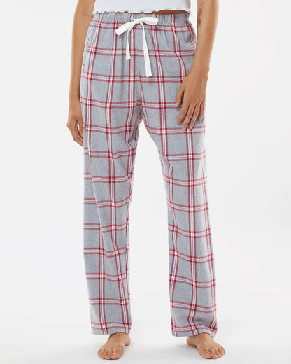 Boxercraft Women's Haley Flannel Pants BW6620 #colormdl_Oxford Red Tomboy Plaid