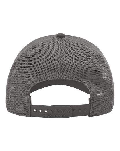 Richardson Garment-Washed Trucker Cap 111 #color_Charcoal