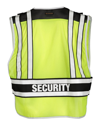 Kishigo Unisex Security Vest 4007BZ #color_Lime/ Black