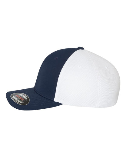 Flexfit Ultrafiber Mesh Cap 6533 #color_Navy/ White