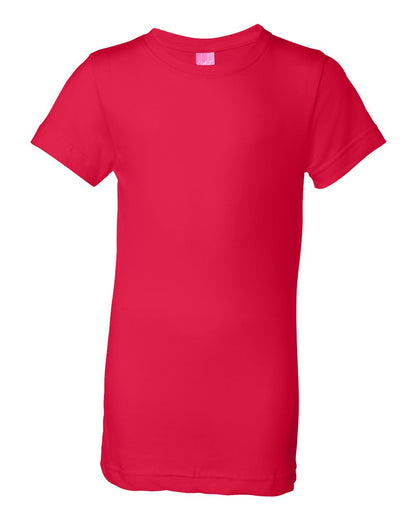 LAT Girls' Fine Jersey Tee 2616 #color_Red