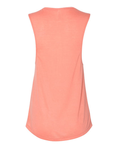 BELLA + CANVAS Women's Flowy Scoop Muscle Tank 8803 #color_Sunset