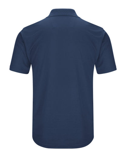 Red Kap Men's Performance Knit Pocket Polo SK98 #color_Navy