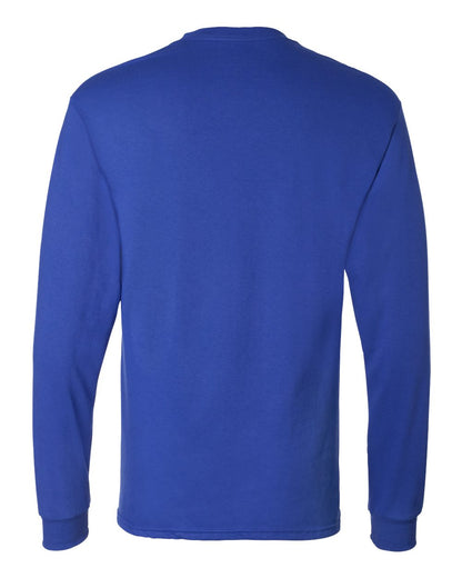 Hanes Essential-T Long Sleeve T-Shirt 5286 #color_Deep Royal
