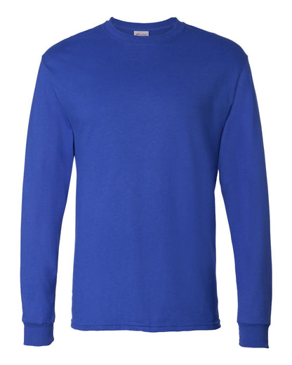 Hanes Essential-T Long Sleeve T-Shirt 5286 #color_Deep Royal