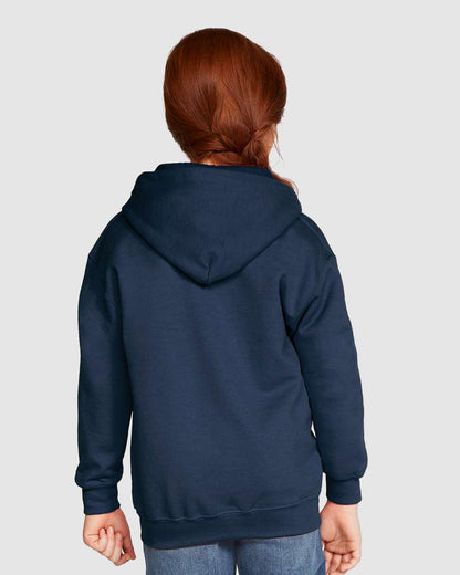 Gildan Youth Heavy Blend™ Full-Zip Hooded Sweatshirt 18600B #colormdl_Navy