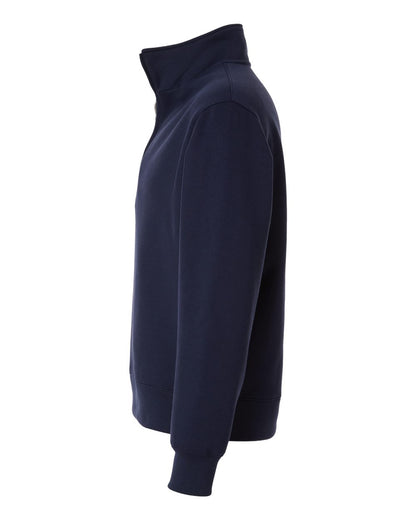 BELLA + CANVAS Unisex 10 oz Quarter-Zip Pullover Sweatshirt 4740 #color_Navy