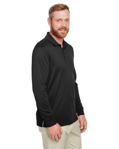 Harriton Men's Tall Advantage Long Sleeve Snag Protection Plus IL Polo M348LT #colormdl_Black