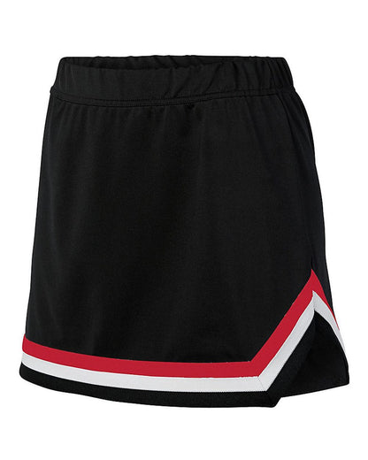 Augusta Sportswear Women's Pike Skirt 9145 #color_Black/ Red/ White