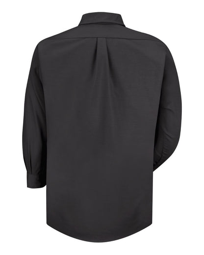 Red Kap Men's Poplin Dress Shirt SP90 #color_Black
