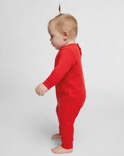 Rabbit Skins Infant Fleece One-Piece 4447 #colormdl_Red