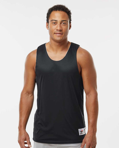 Alleson Athletic Reversible Tank 506CR #colormdl_Black/ White