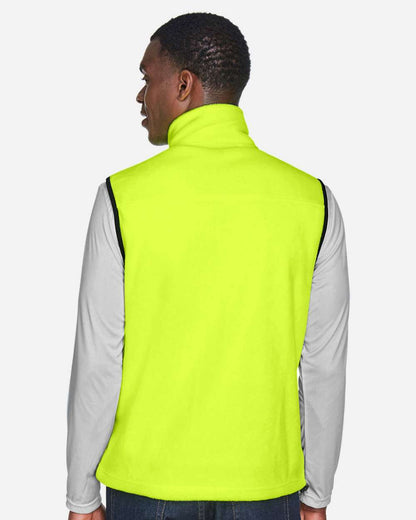 Harriton Unisex Fleece Full-Zip Vest M985 #colormdl_Safety Yellow