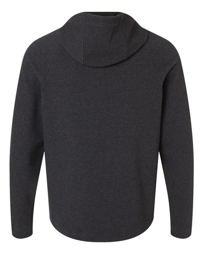 North End Men's Spirit Textured Hooded Pullover NE729 #color_Black Heather