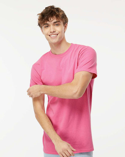 M&O Men's Gold Soft Touch T-Shirt 4800 #colormdl_Azalea