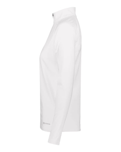 Holloway Women's Electrify CoolCore® Quarter-Zip Pullover 222774 #color_White