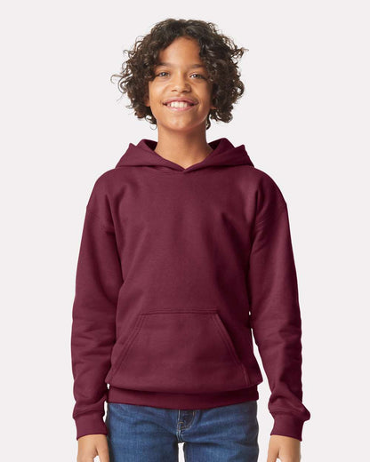 Gildan Softstyle® Youth Midweight Hooded Sweatshirt SF500B #colormdl_Maroon