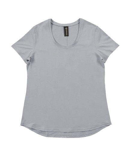 Burnside Women's Dawn to Dusk Scoop Neck 5110 #color_Heather Lt Grey