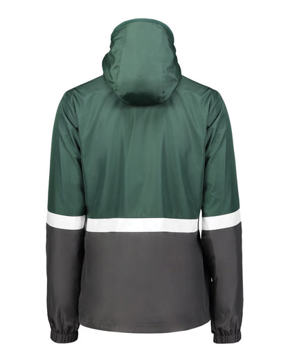 Holloway Women's Turnabout Reversible Hooded Jacket 229787 #color_Dark Green/ Carbon