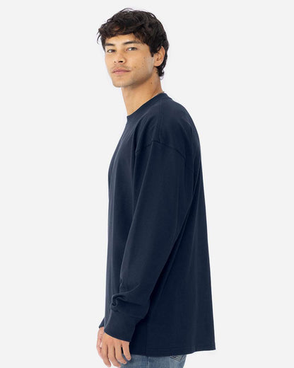 Next Level Unisex Heavyweight Long Sleeve T-Shirt 7211 #colormdl_Midnight Navy