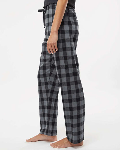 Boxercraft Women's Haley Flannel Pants BW6620 #colormdl_Charcoal/ Black Buffalo