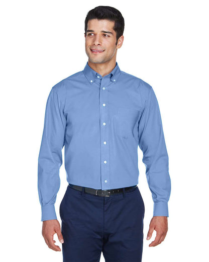 Devon & Jones Men's Crown Collection® Oxford Woven Dress Shirt D630 #colormdl_Light Blue